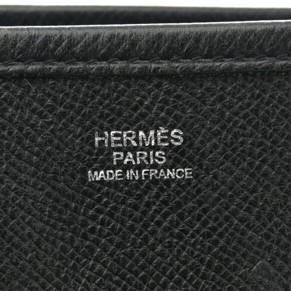 Hermes Epsom Evelyne III PM Black Shoulder Bag Tote - Picture 2 of 9